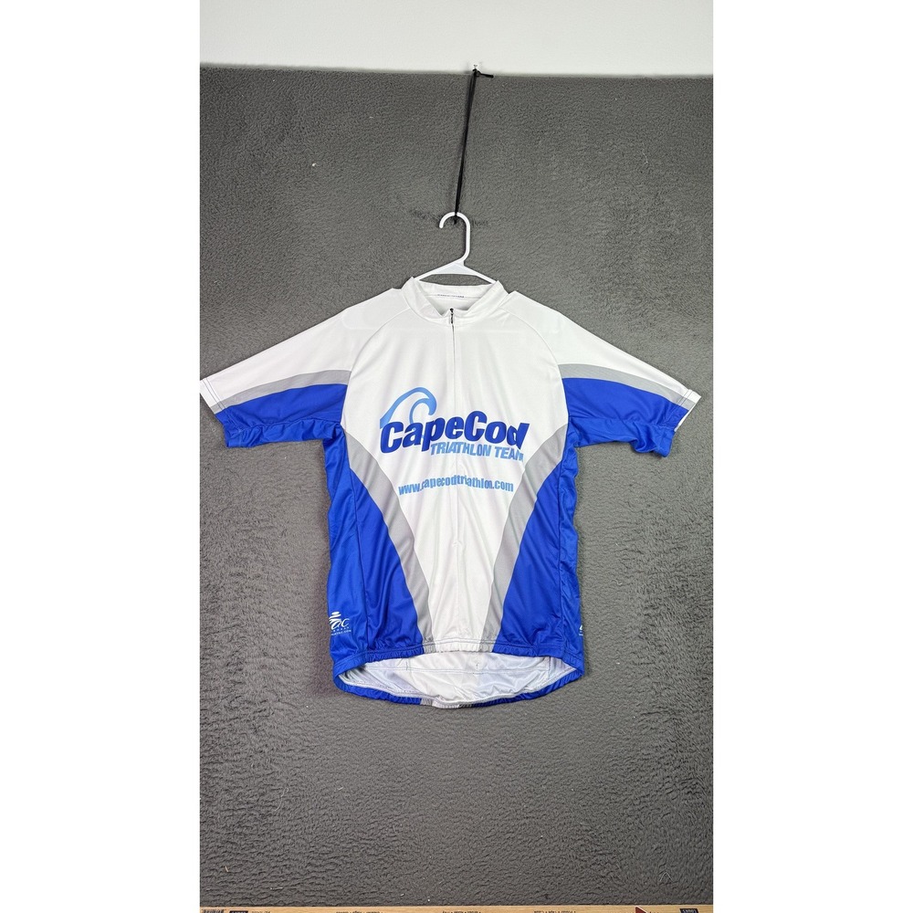 Cape Cod Triathlon Team Cycling‎ Jersey Shirt Mens Medium Race Bike USA